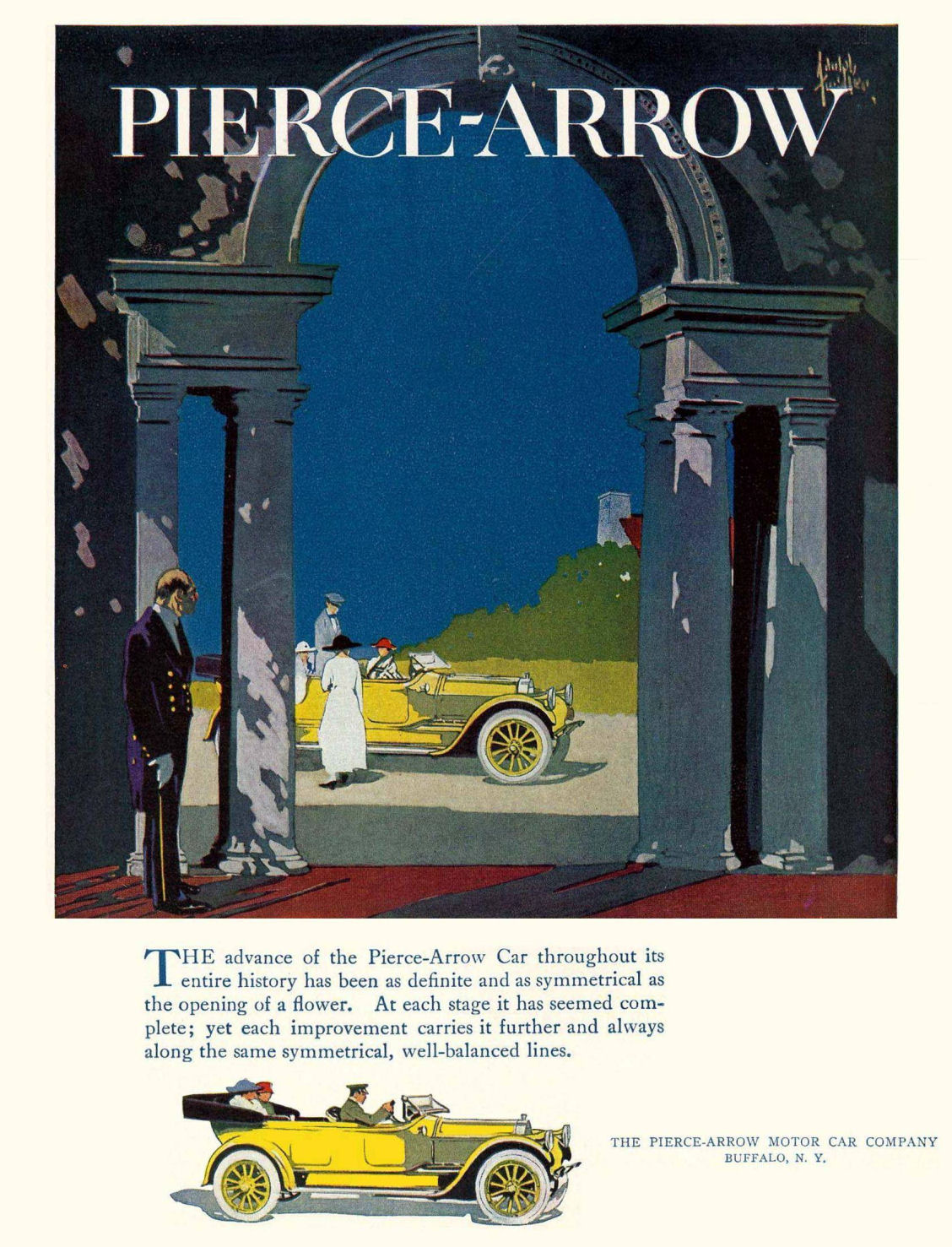 1919 Pierce-Arrow Auto Advertising